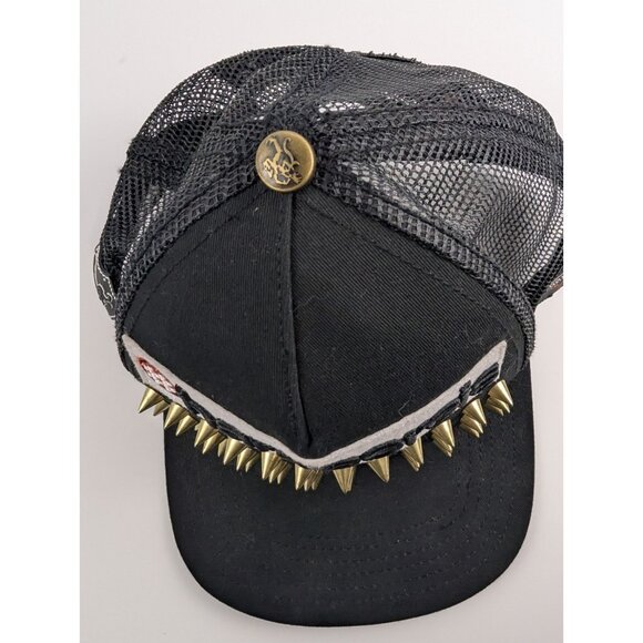 Hardcoreis Spiked Trucker Hat Punk Streetwear Snapback Biker Goth Authentic - Picture 3 of 6
